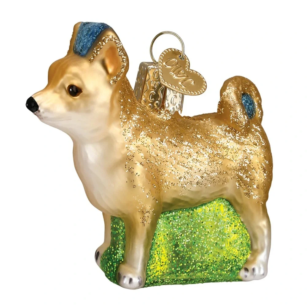 Old World Christmas ‘Chihuahua’ Glass Ornament New With Tags Never Displayed